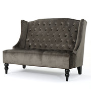 Nurturing - Upholstered Loveseat With Wing Back And Diamond Tufting - R&R Furniture Gallery (Fountain Valley, CA)