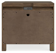 Cabalynn - Two Drawer Night Stand - Light Brown - R&R Furniture Gallery (Fountain Valley, CA)