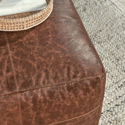 Poufs - Leather Pouf - R&R Furniture Gallery (Fountain Valley, CA)