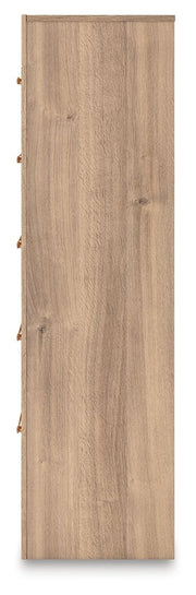 Kinlanni - Five Drawer Chest - Tan - R&R Furniture Gallery (Fountain Valley, CA)