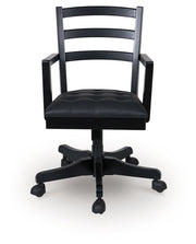 Wildenauer - Home Office Swivel Desk Chair - Brown / Black - R&R Furniture Gallery (Fountain Valley, CA)
