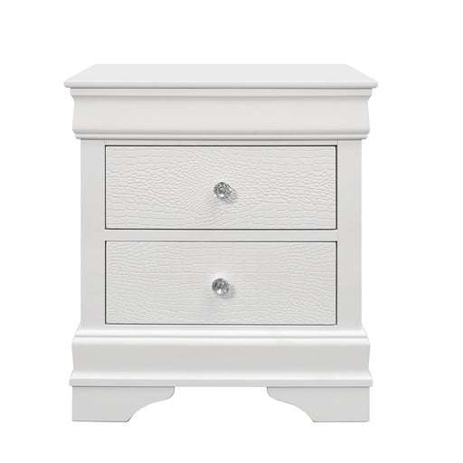 Shaker - Crocodile Metallic Nightstand - R&R Furniture Gallery (Fountain Valley, CA)