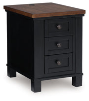 Wildenauer - Chair Side End Table - Brown / Black - R&R Furniture Gallery (Fountain Valley, CA)