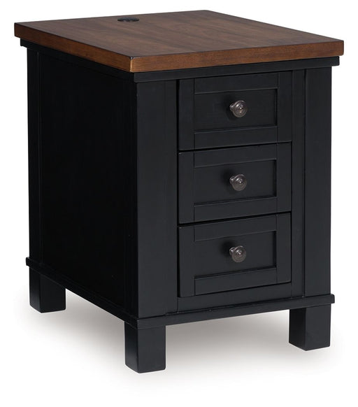 Wildenauer - Chair Side End Table - Brown / Black - R&R Furniture Gallery (Fountain Valley, CA)
