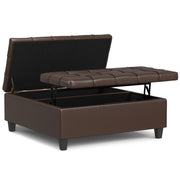 Harrison - Upholstered Coffee Table Storage Ottoman - R&R Furniture Gallery (Fountain Valley, CA)