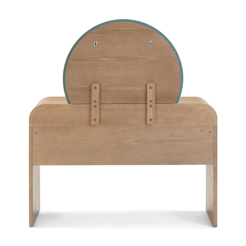 Moonrise - 2 Drawer Vanity Desk - Natural Ash - R&R Furniture Gallery (Fountain Valley, CA)