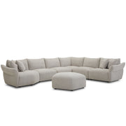 Playful - Ottoman With Casters - Canes Cobblestone - R&R Furniture Gallery (Fountain Valley, CA)
