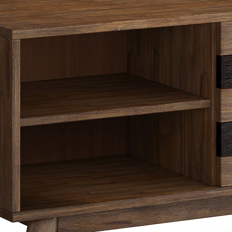 Clarkson - Low TV Stand - Rustic Natural Aged Brown - R&R Furniture Gallery (Fountain Valley, CA)