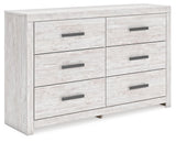 Cayboni - Six Drawer Dresser - Whitewash - R&R Furniture Gallery (Fountain Valley, CA)
