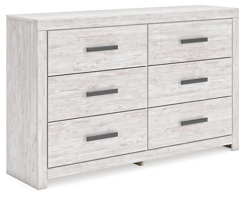 Cayboni - Six Drawer Dresser - Whitewash - R&R Furniture Gallery (Fountain Valley, CA)