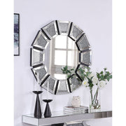 Noralie - Accent Mirror - Mirrored, Faux Diamonds - R&R Furniture Gallery (Fountain Valley, CA)