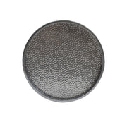 Noble House modern round accent table with hammered surface and sleek design, perfect for stylish home decor.