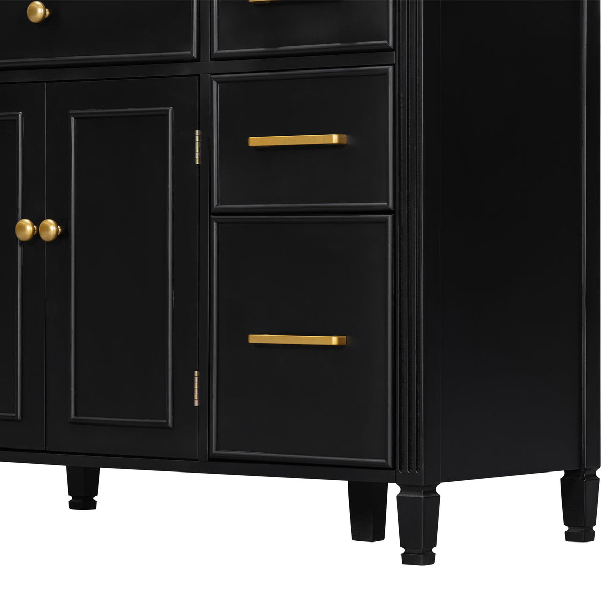 2 Piece Freestanding Bathroom Vanity Set With Sink Top, Reversible Dual Layout