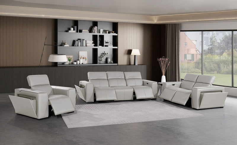1224 - 6-Piece Modular Power Reclining Sofa, Loveseat & Chair Set In With 5 Power Recliners & Power Headrests