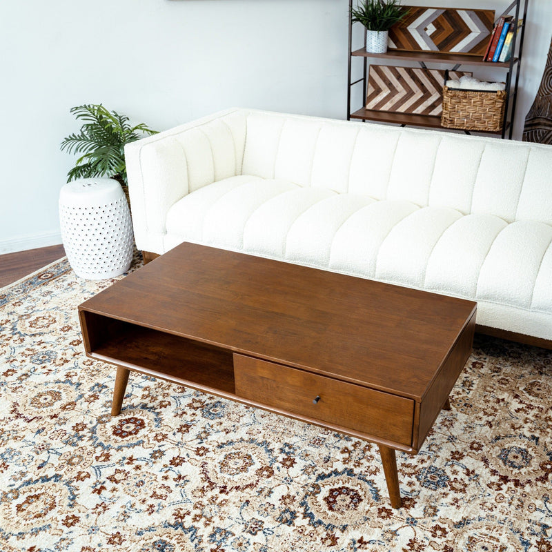 Caroline - Coffee Table - Walnut Brown - R&R Furniture Gallery (Fountain Valley, CA)