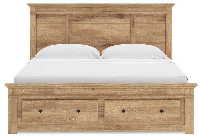 Makidern - Panel Storage Bed With Under Bed Storage Unit And Storage Footboard - R&R Furniture Gallery (Fountain Valley, CA)