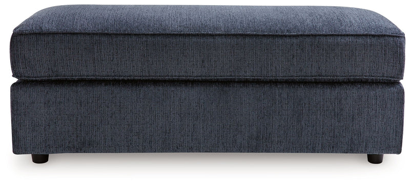 Albar Place - Oversized Accent Ottoman - Cobalt - R&R Furniture Gallery (Fountain Valley, CA)