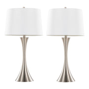 Lumi Source Lenuxe contemporary elegant table lamp set with sleek modern design, featuring two stylish lamps for home decor.
