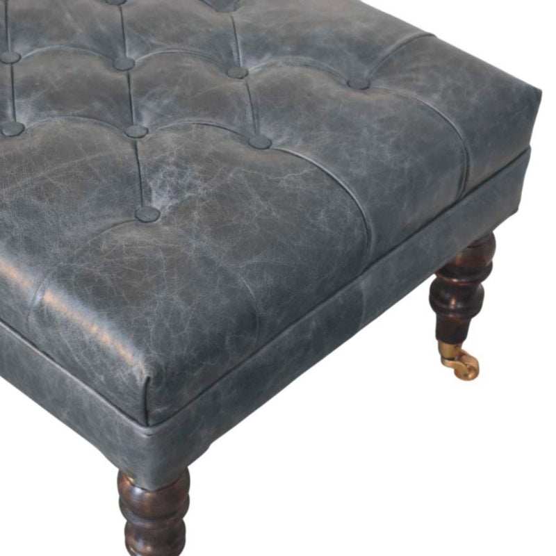 Buffalo - Ottoman With Castor Legs - R&R Furniture Gallery (Fountain Valley, CA)
