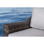 Chic Wide Outdoor Loveseat With Cushions - R&R Furniture Gallery (Fountain Valley, CA)