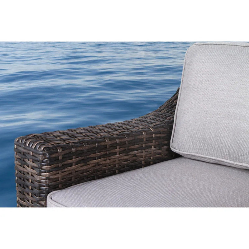 Chic Wide Outdoor Loveseat With Cushions - R&R Furniture Gallery (Fountain Valley, CA)