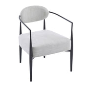 Modern Upholstered Accent Armchair With Pocket Spring Seat - R&R Furniture Gallery (Fountain Valley, CA)