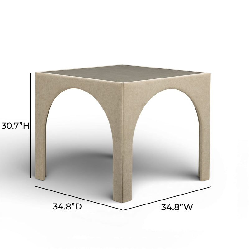TOV Furniture Tomlin gaming table with a sleek wooden surface, ideal for board games and casual gaming sessions.