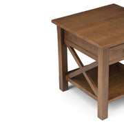 Kitchener - End Table - Medium Saddle Brown - R&R Furniture Gallery (Fountain Valley, CA)