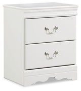 Anarasia - Two Drawer Night Stand - White - R&R Furniture Gallery (Fountain Valley, CA)