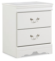 Anarasia - Two Drawer Night Stand - White - R&R Furniture Gallery (Fountain Valley, CA)