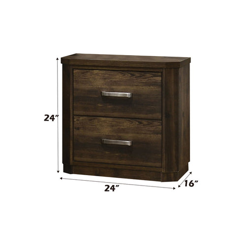 Elettra - Nightstand - Rustic Walnut - R&R Furniture Gallery (Fountain Valley, CA)
