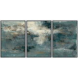 Bravo - 72" x 36" Painting By Buddy Whitlock (Set of 3) - Black - R&R Furniture Gallery (Fountain Valley, CA)