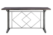 Evangeline - Counter Height Table - Salvaged Brown & Black - R&R Furniture Gallery (Fountain Valley, CA)