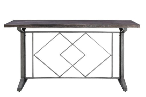 Evangeline - Counter Height Table - Salvaged Brown & Black - R&R Furniture Gallery (Fountain Valley, CA)