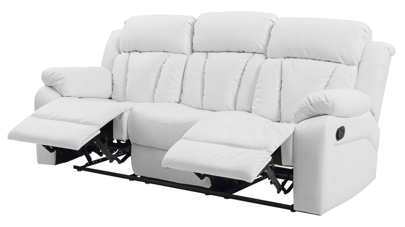 Elegant reclining sofa for leisure by Glory Furniture, showcasing plush cushions and a sleek design in a modern living room setting.