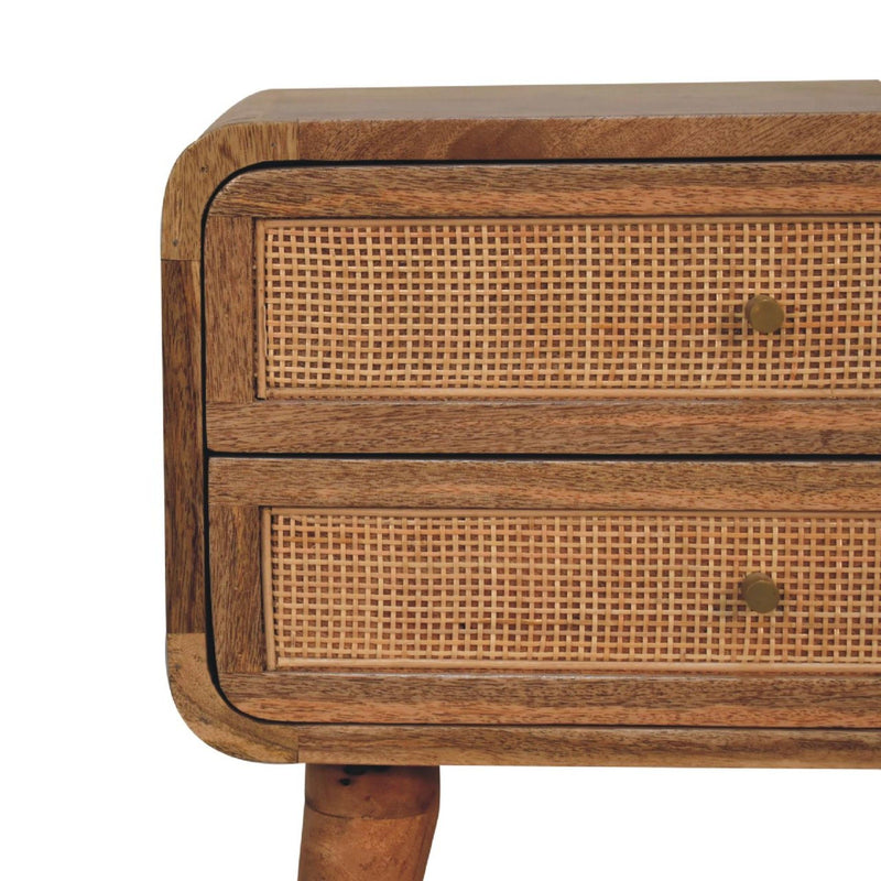 Close Knit 2 Drawer Nightstand - Oak - R&R Furniture Gallery (Fountain Valley, CA)