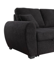 Veronica - Reversible Sleeper Sectional Sofa With Storage Chaise - Black - R&R Furniture Gallery (Fountain Valley, CA)