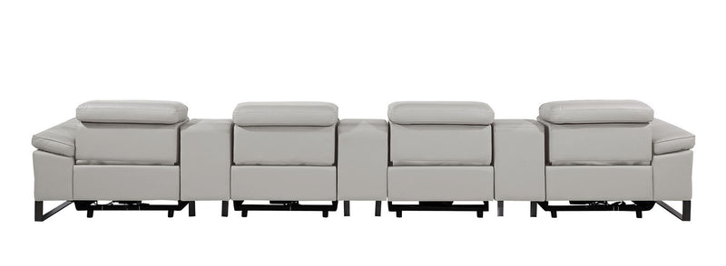 1246 - Modular Power Triple Reclining Triple Console Sofa With Power Reclining Headrests