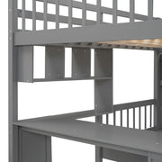 Bunk Bed With Desk, Drawers And Shelves - R&R Furniture Gallery (Fountain Valley, CA)