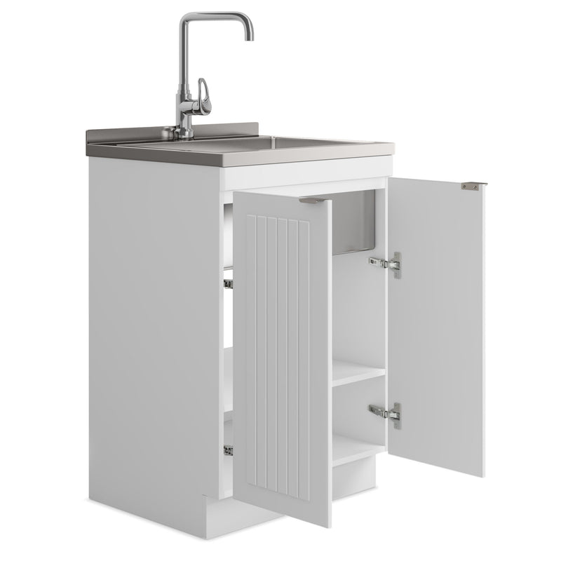 Murphy - Laundry Cabinet & Faucet And Stainless Steel Sink - R&R Furniture Gallery (Fountain Valley, CA)