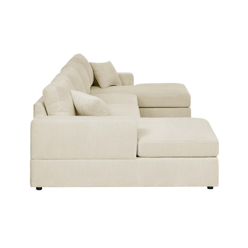 3 Piece Double Chaise Sectional Sofa - R&R Furniture Gallery (Fountain Valley, CA)