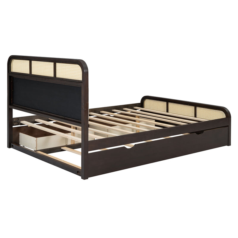Platform Bed With Trundle And 2 Drawers - R&R Furniture Gallery (Fountain Valley, CA)