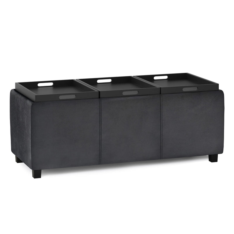 Avalon - Multi Functional Storage Ottoman - R&R Furniture Gallery (Fountain Valley, CA)