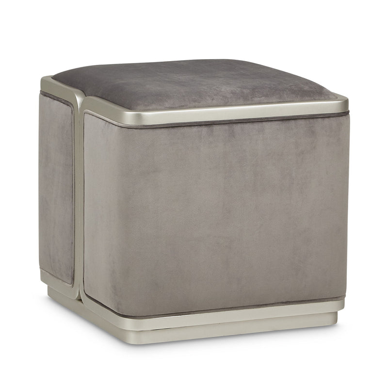 Linea - Ottoman - Gray Pearl / SilverMist - R&R Furniture Gallery (Fountain Valley, CA)