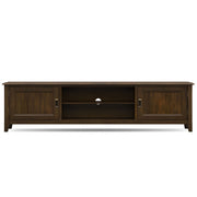 Burlington - Low TV Media Stand - Mahogany - R&R Furniture Gallery (Fountain Valley, CA)