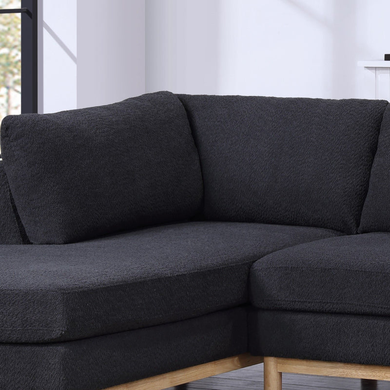 Hallie - Wide Sherpa Double Chaise U-Shape Sectional Sofa - R&R Furniture Gallery (Fountain Valley, CA)