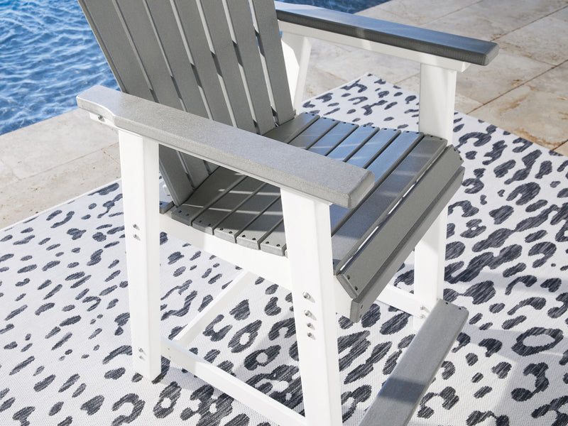 Transville - Barstool (Set of 2) - Gray / White - R&R Furniture Gallery (Fountain Valley, CA)