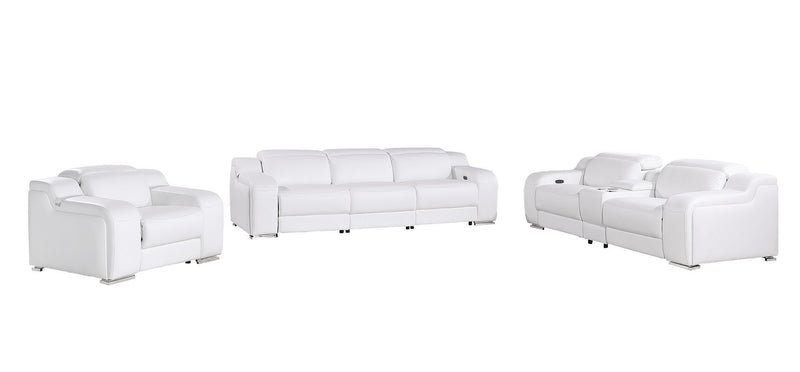 1116 - 7-Piece Modular Power Reclining Sofa, Loveseat & Chair Set In With 5 Power Recliners & Power Headrests