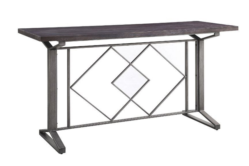 Evangeline - Counter Height Table - Salvaged Brown & Black - R&R Furniture Gallery (Fountain Valley, CA)