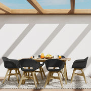 Kona - Outdoor Dining Table - Light Teak - R&R Furniture Gallery (Fountain Valley, CA)